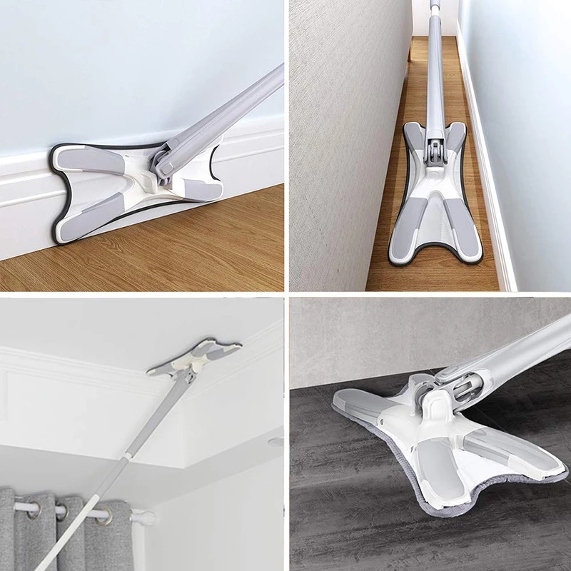 Cây lau nhà thông minh tự vắt đầu xoay 360 độ chữ X làm sạch mợi ngóc ngách trong nhà