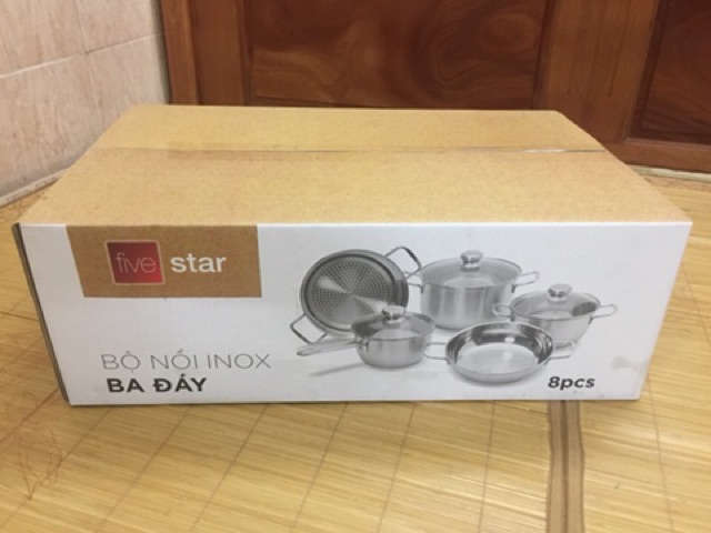 Bộ nồi inox Fivestar 5 món các loại