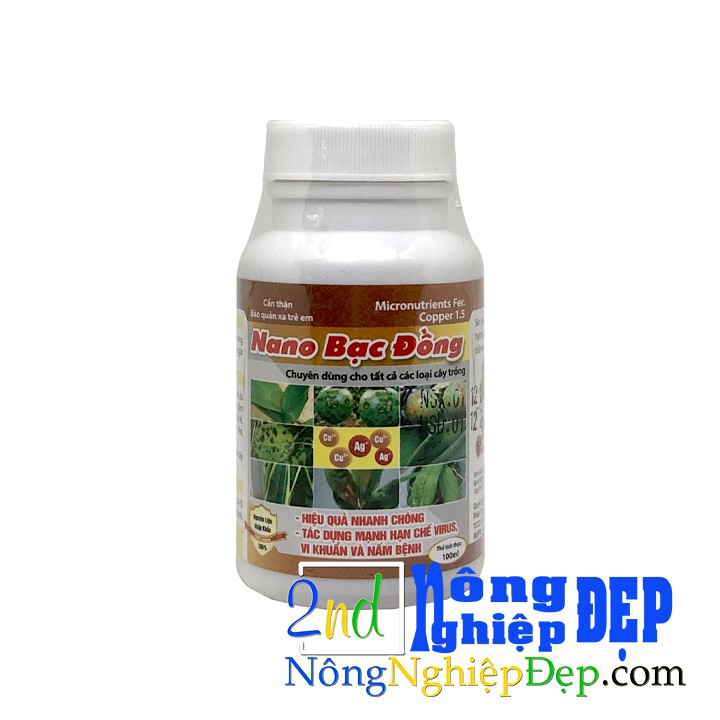 Nano Bạc Đồng 100ml - Phòng Bệnh Thối Nâu, Thối Đen