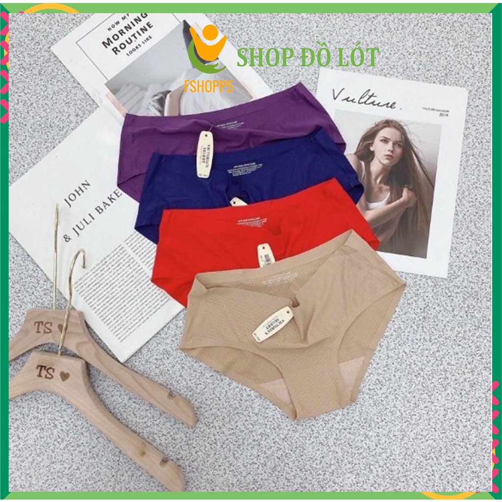 Quần Lót Nữ Trơn - Quần Lót Su Đúc Thun Lạnh Không Đường May S73 LOTNU03