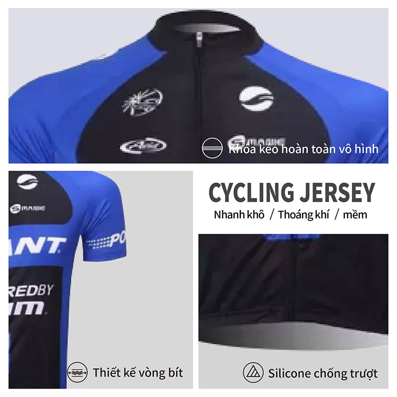 Quần áo xe đạp GIANT Mens Breathable Short Sleeve Gel Padded Short Bicycle Ride Pants