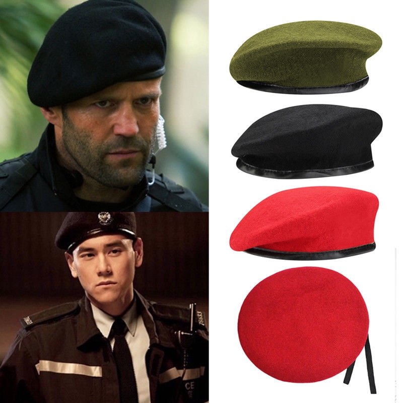 Nón beret phong cách quân đội dành cho cả nam và nữ