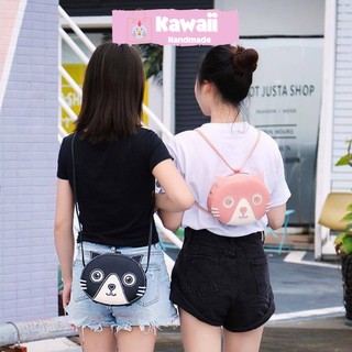 Túi tự đan nguyên liệu làm túi handmade Blao Gấu Mèo có video hướng dẫn Kawaii_Handmade