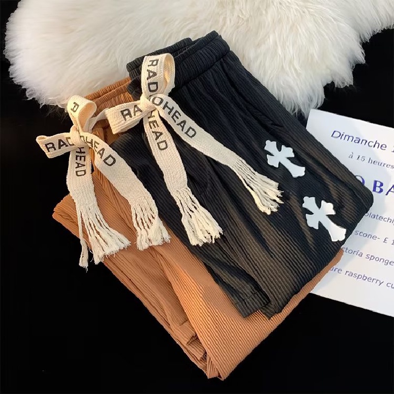 Quần ống rộng In Họa Tiết Phong Cách Hàn Quốc Dành Cho Nam Size M-3XL