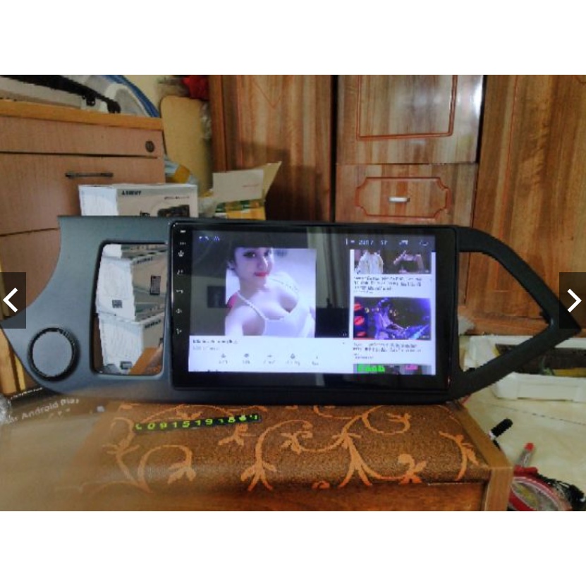 Màn hình Oled C2, Màn hình ô tô dvd android 9 inch theo xe kia morning