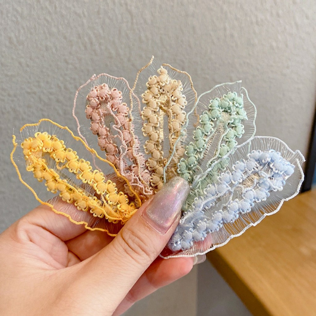 Kẹp tóc kiểu gợn sóng dễ thương