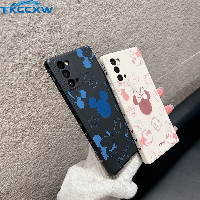 Ốp Điện Thoại TPU Hình Mickey Minnie Cho Samsung Galaxy S22 S21 S20 S10 Plus Note 20 S20 S21 S22 Ultra S20 S21 FE Note 10+