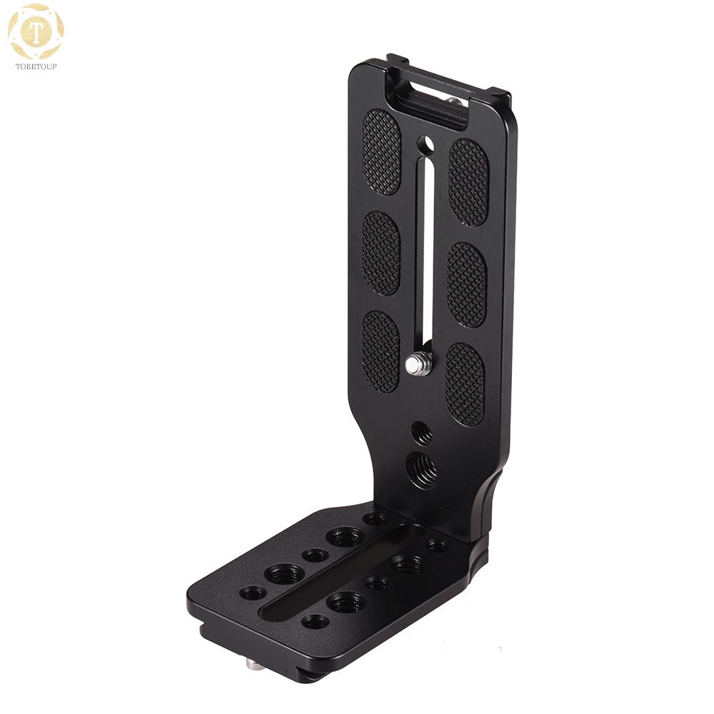 Shipped within 12 hours】 L Shape QR Quick Release Plate Vertical Shooting Bracket Aluminum Alloy with 1/4 Inch Screw for Canon Nikon Sony DSLR Camera for Zhiyun Crane 2/3 Moza AIR Feiyu A2000 AK2000 AK4000 Quick Release Plate [TO]