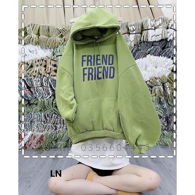 Áo hoodie Friend mũ 2 lớp DA6