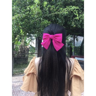 Kẹp tóc, buộc tóc Hàn Quốc vải voan tiểu thư đủ màu sắc (inbox màu)