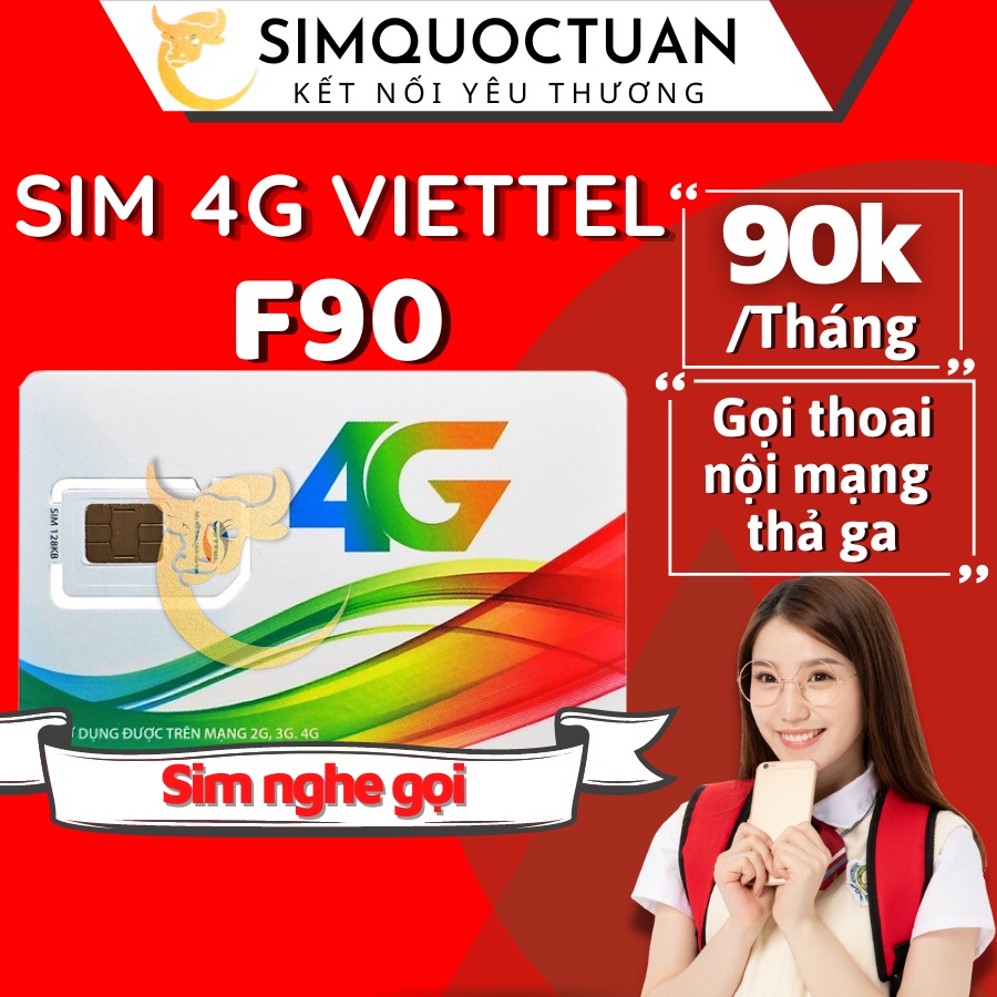 Sim Viettel rẻ f90/ v90c/ v120/ MP50/V50c 4g gói cước tomato nghe gọi bình thường