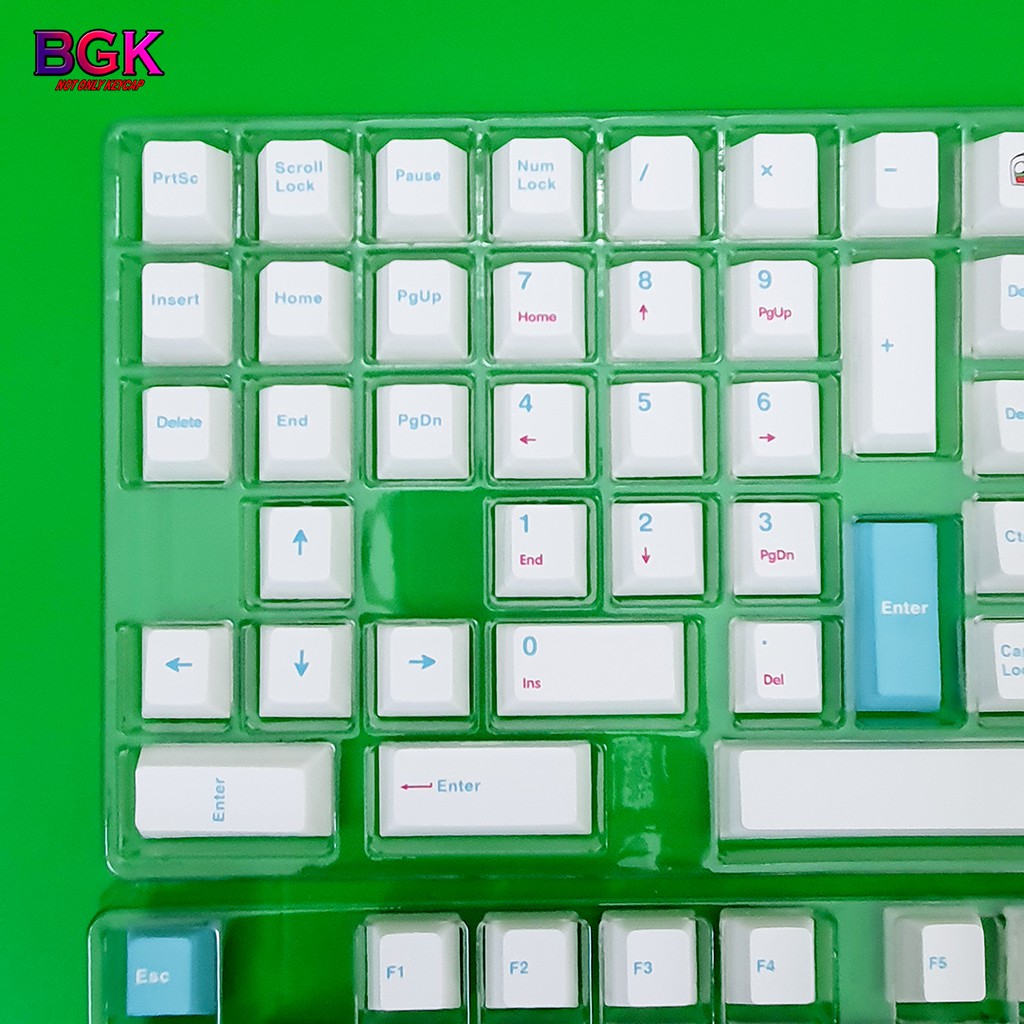 Bộ Keycap Sushi Song Ngữ Anh - Nhật Thick PBT Cherry Profile Dye Sub 135 Nút cân được hầu hết các layout