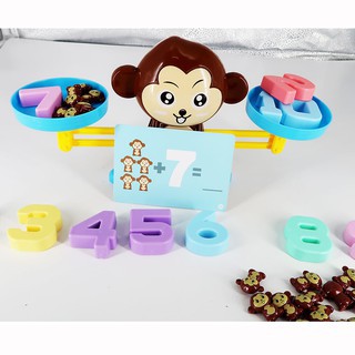 Đồ chơi giáo dục cân khỉ cho bé phát triển trí tuệ