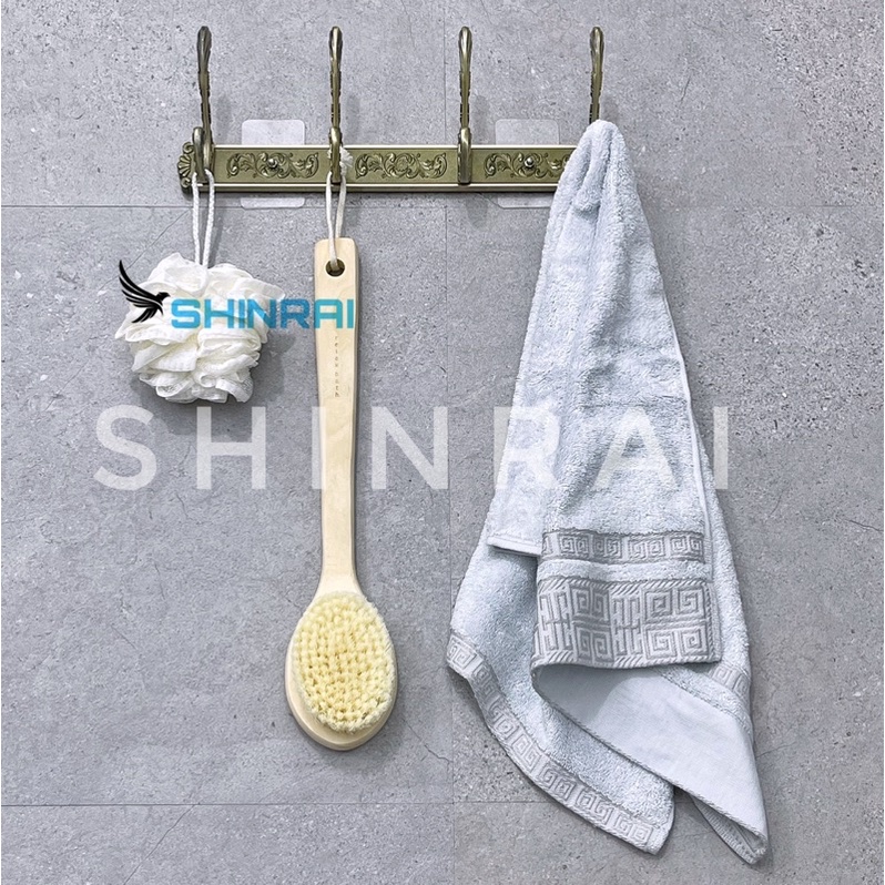 ( SHINRAI ) Móc Treo Quần Áo , Móc Treo Đồ Đa Năng Châu Âu 0115 Phoenix 4 Dán Tường