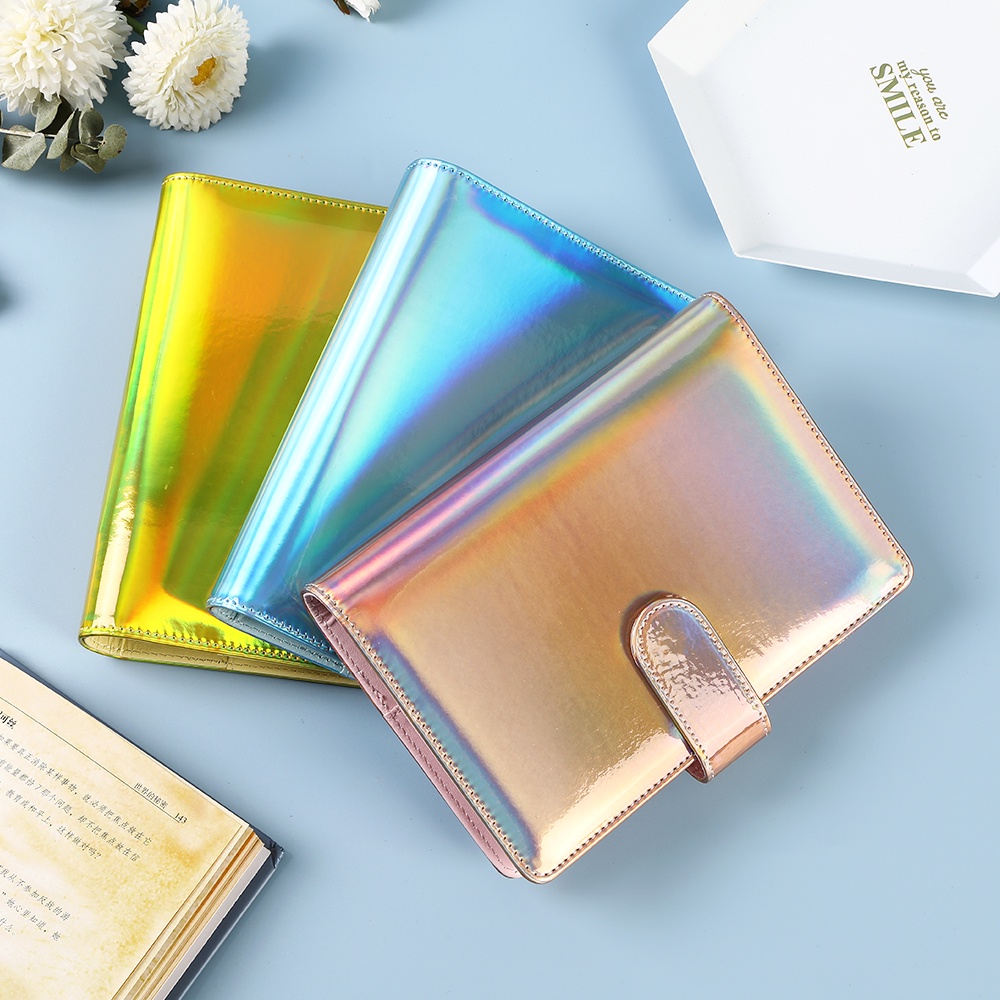 Sổ Tay Ghi Chú/ Lên Kế Hoạch 6 Lỗ Khổ A6 Bằng PVC Có Khóa Kéo Tiện Dụng