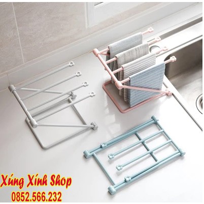 Kê treo khăn, úp cốc đa năng