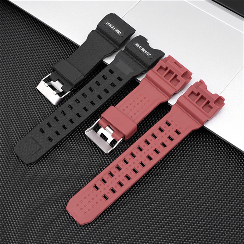 Dây Đeo Thay Thế Bằng Nhựa Resin Chống Nước Màu Xanh Quân Đội Cho Casio G-SHOCK GWG-1000GB