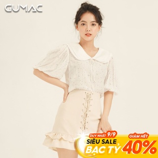 Áo hoa cổ 2 lớp AA865 GUMAC