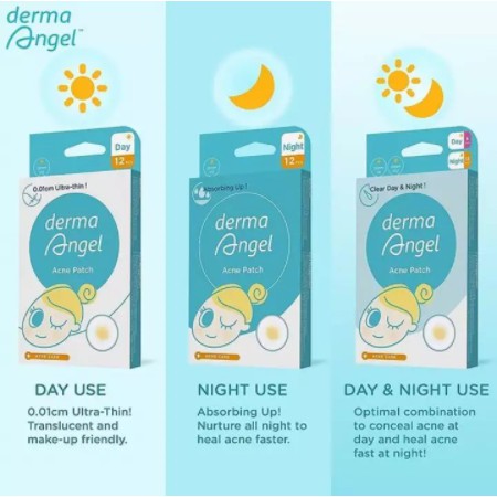 Miếng Dán Trị Mụn Derma ANGEL | Hỗn Hợp Ban Ngày