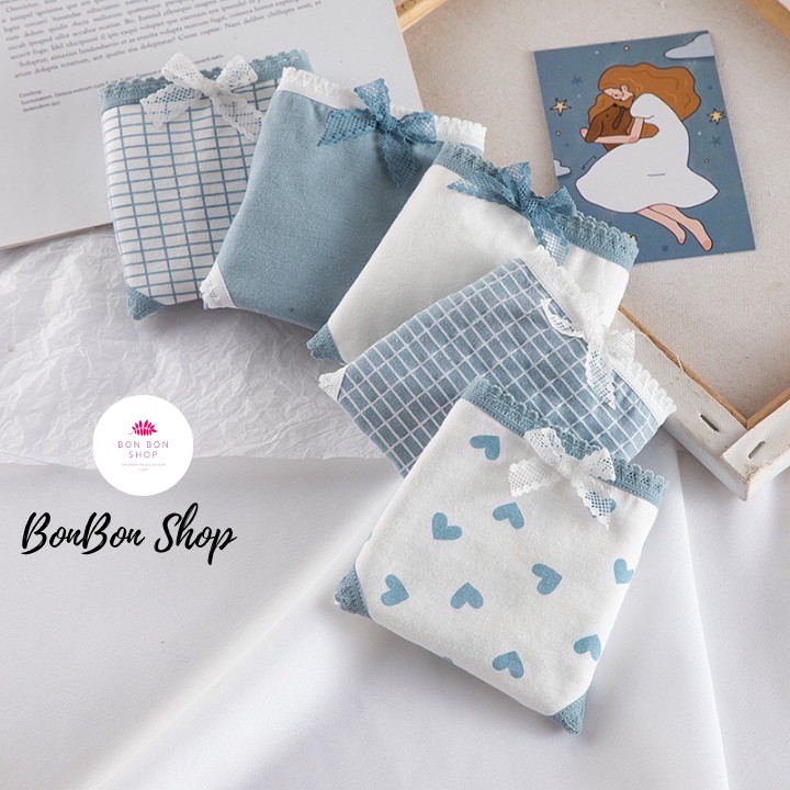 Set 5 Quần Lót COTTON Combo 5 Quần Chíp Nữ Nhiều Loại Cạp Vừa Cạp Vừa Chống Hằn Lộ Viên Co Gĩan NHều | BigBuy360 - bigbuy360.vn
