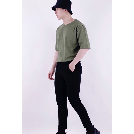 áo thun nam trơn form suông rộng tay lỡ