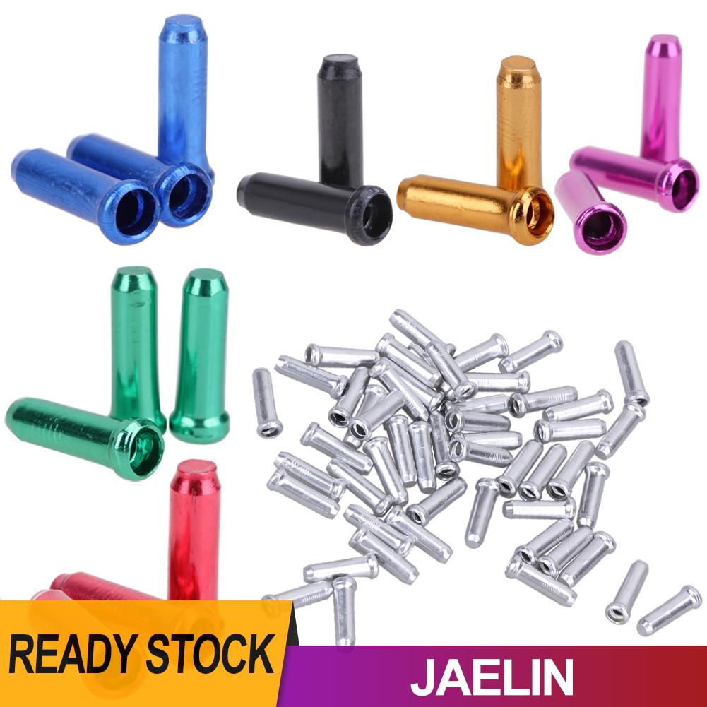 Set 50 đầu bọc dây phanh xe đạp bằng nhôm