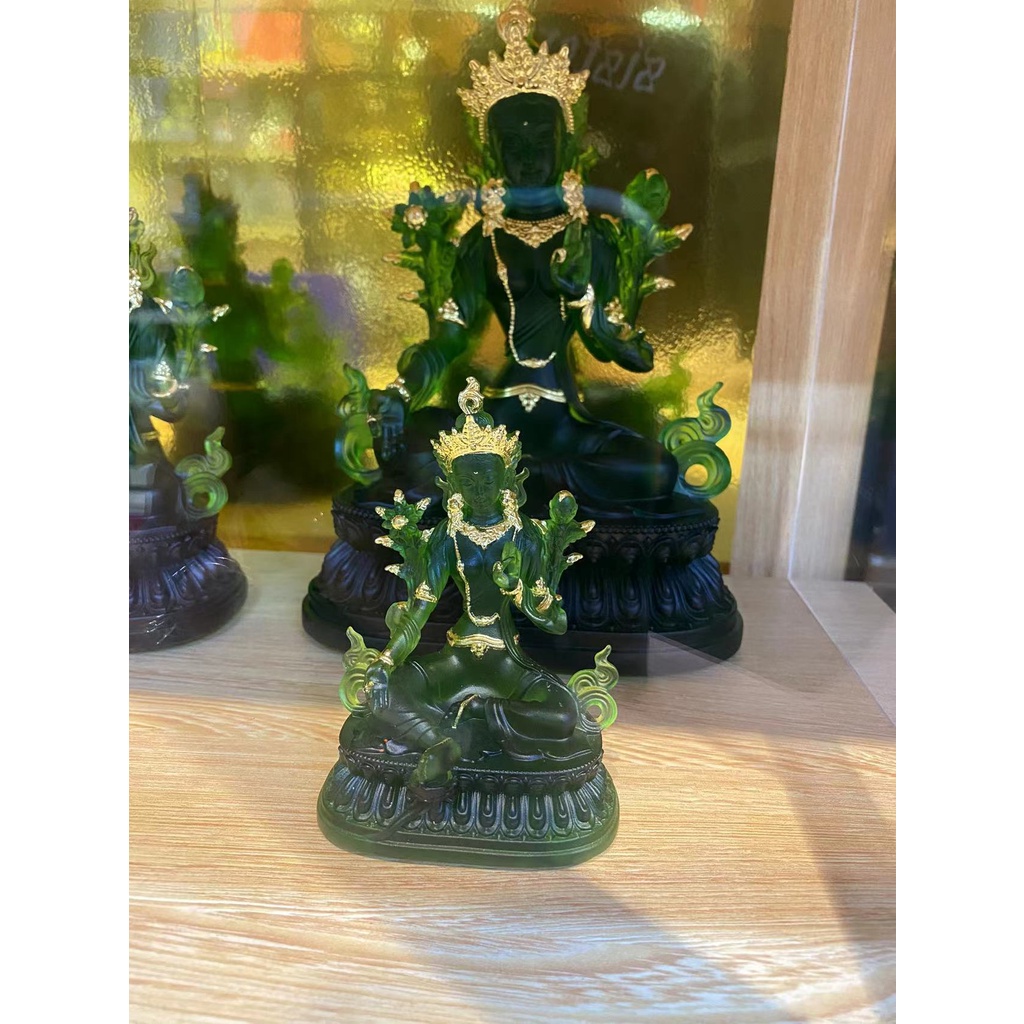 [PBMC]Tượng Tara xanh lưu ly vẽ vàng