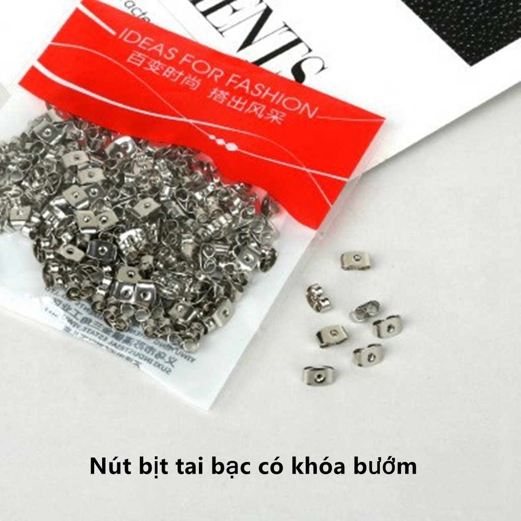 Phụ Kiện Làm Bông Tai Thủ Công B39 Chất Liệu Silicon