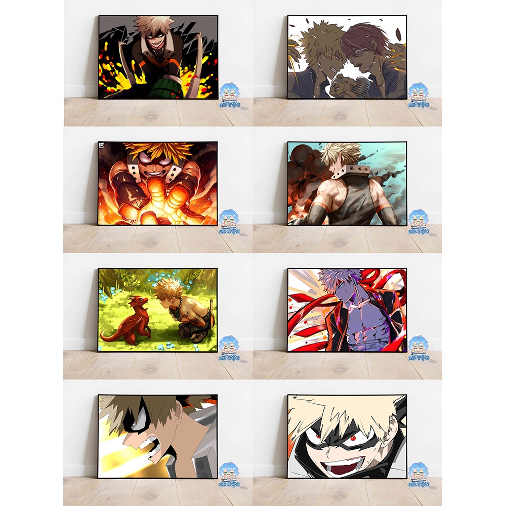 Poster A3 cao cấp treo tường Bakugo Katsuki (9) Anime Manga Boku no Hero Academia by 2d tộc shop