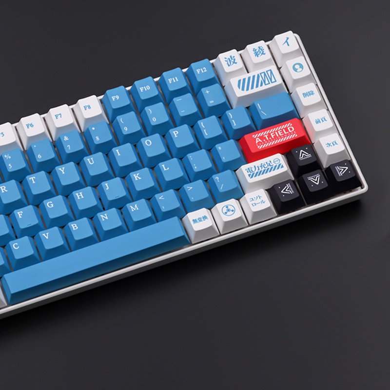 EVA AYANAMI Keycap Bộ Phím Rời 68 / 87 / 104 / 108 pdt 137 / 149 Họa Tiết Hoạt Hình Bằng EVA Cho Bàn Phím Cơ Cherry Profile Gateron Kailh switch Mechanical Keyboard 137/149 keys