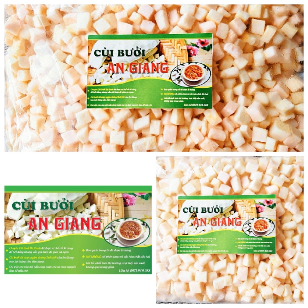 Chỉ giao hỏa tốc Hà Nội) Cùi bưởi bọc bột, cùi bưởi sấy khô nấu chè