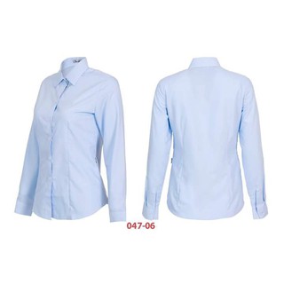 Áo sơ mi thái hòa xanh biển trơn 047-06