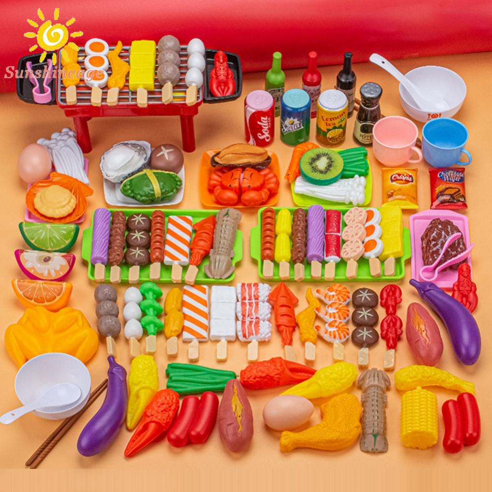 Bộ 110 Món Đồ Chơi Mô Phỏng Thức Ăn BBQ