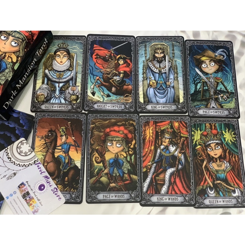 Bộ Bài Dark Mansion Tarot Chuẩn Size Gốc, Chất Giấy Cao Cấp