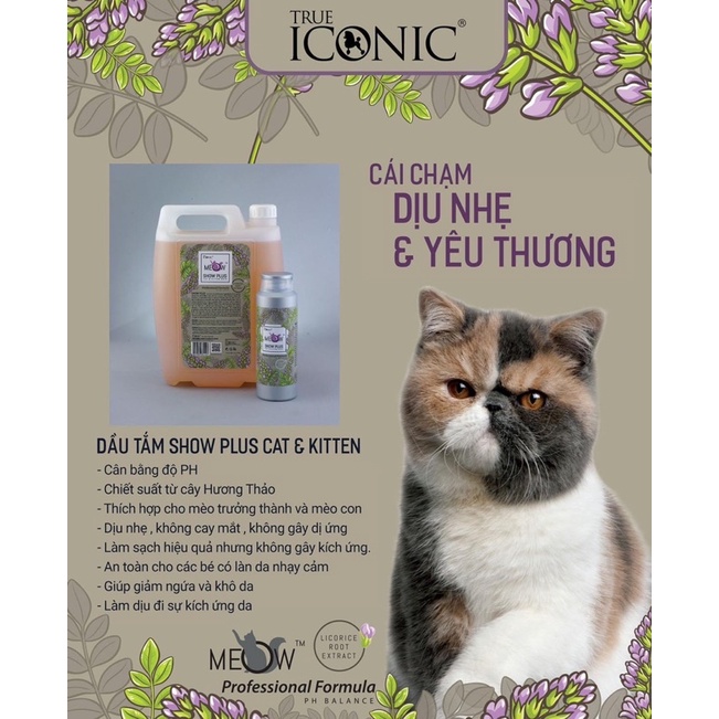 [  C .H .A .I C .H .I .Ế .T ) SỮA TẮM CAO CẤP TRUE ICONIC CHUYÊN DỤNG SPA THÚ CƯNG CHÓ MÈO