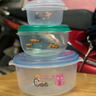 Thố Nhựa Tròn Có Nắp Đậy TỨ HƯNG