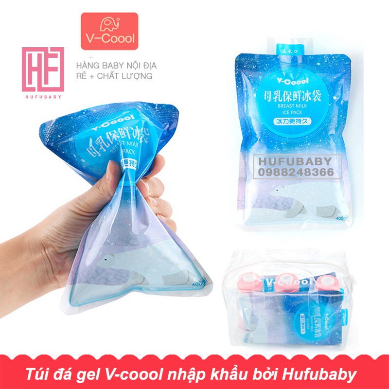 TÚI GEL ĐÁ KHÔ V-COOOL GIỮ LẠNH BẢO QUẢN SỮA