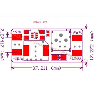 Mô Đun Tăng Áp Mt3608 Dc-Dc Max 28v 2a