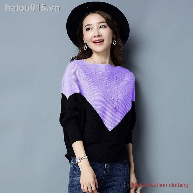 Áo Len Cánh Dơi Thời Trang Thu Đông 2019 Phong Cách Hàn Quốc Dành Cho Nữ