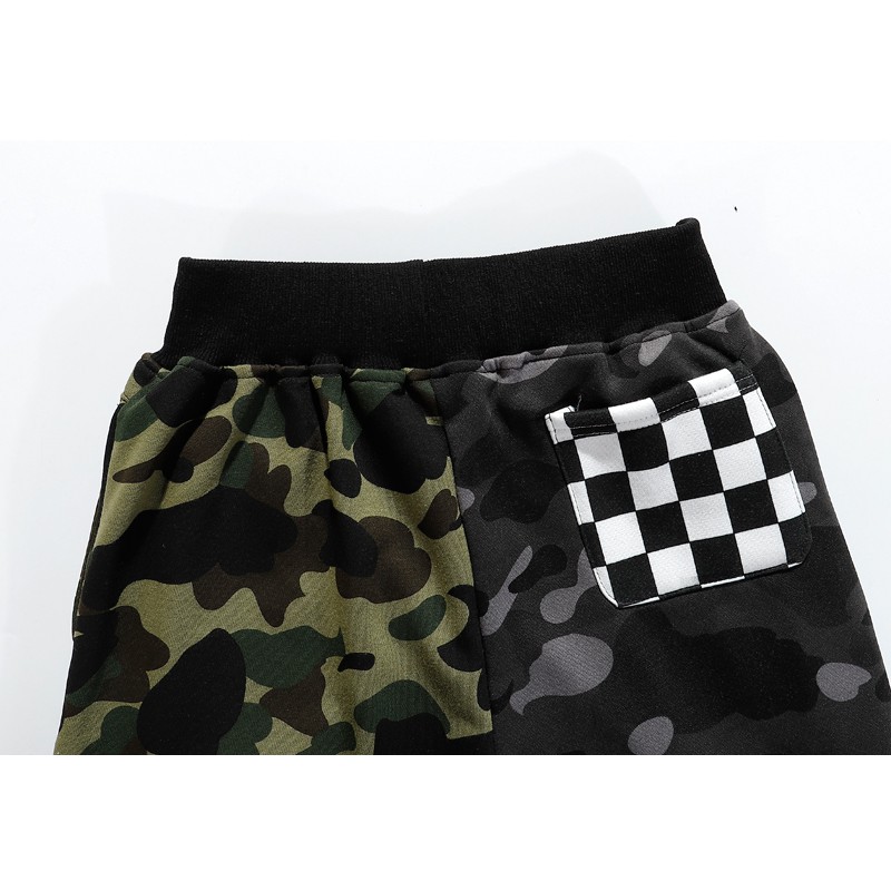 [HÌNH THẬT] QUẦN SHORT BAPE XANH ĐEN-DRAGON STORE THỦ ĐỨC