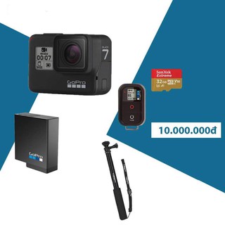 COMBO MÁY QUAY PHIM GOPRO 7 BLACK CHÍNH HÃNG