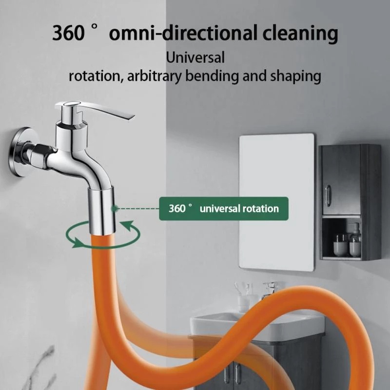 360° Ống Nối Dài Vòi Nước Chống Văng Xoay Được 4 Điểm