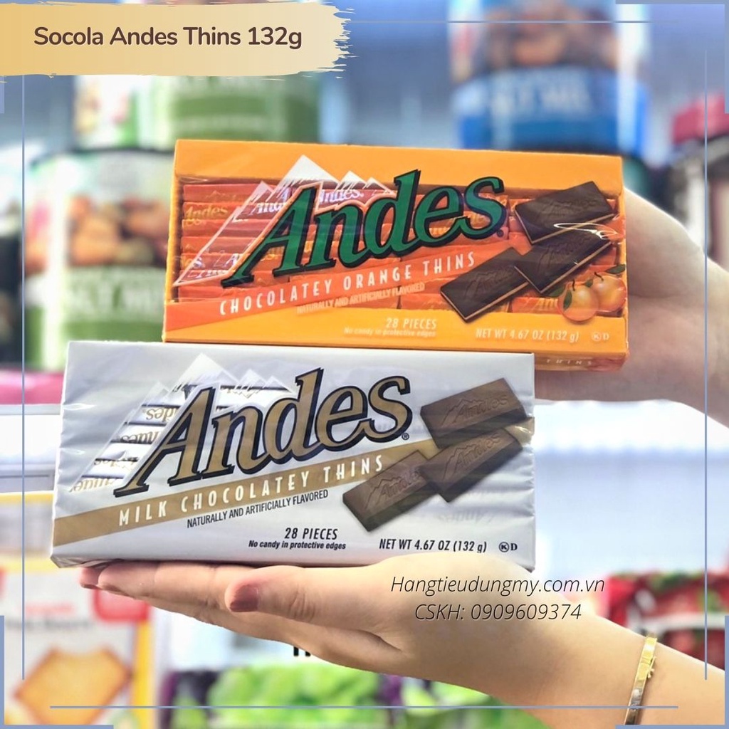 Chocolate Andes Thins 132g