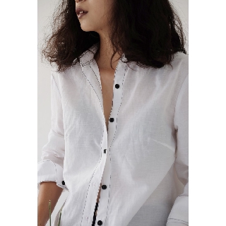 Áo sơ mi nữ dài tay basic kẻ viền công sở basic shirt, áo sơ mi nữ đẹp
