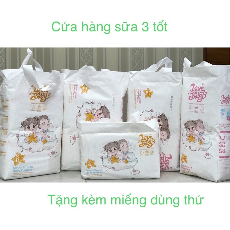 Tã/bỉm quần hữu cơ cao cấp Love Baby đủ size M46 L42 XL38 XXL32 - thương hiệu từ Anh quốc