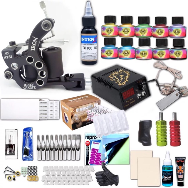 Bộ Kit Máy Xăm Tattoo Cao Cấp 20 chi tiết