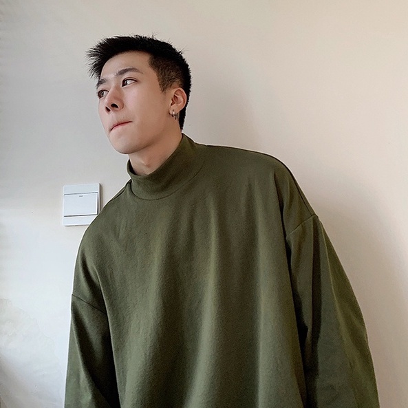 Áo nỉ nam nữ cổ 3 phân AN03 dài tay chất vải nỉ thun co giãn nhẹ phong cách Hàn Quốc Leafa Nhiều Màu