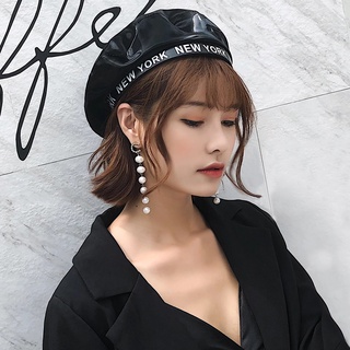 Nón Beret Vải Da Thời Trang Dành Cho Nữ