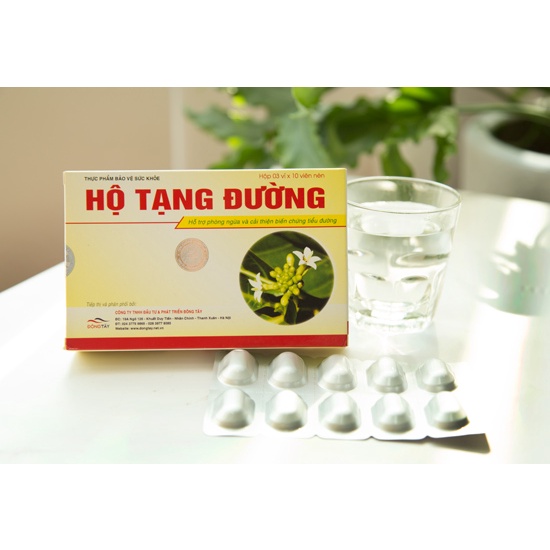 Hộ tạng đường - Phòng biến chứng tiểu đường, giảm đường huyết Hộp 30 viên từ thảo dược