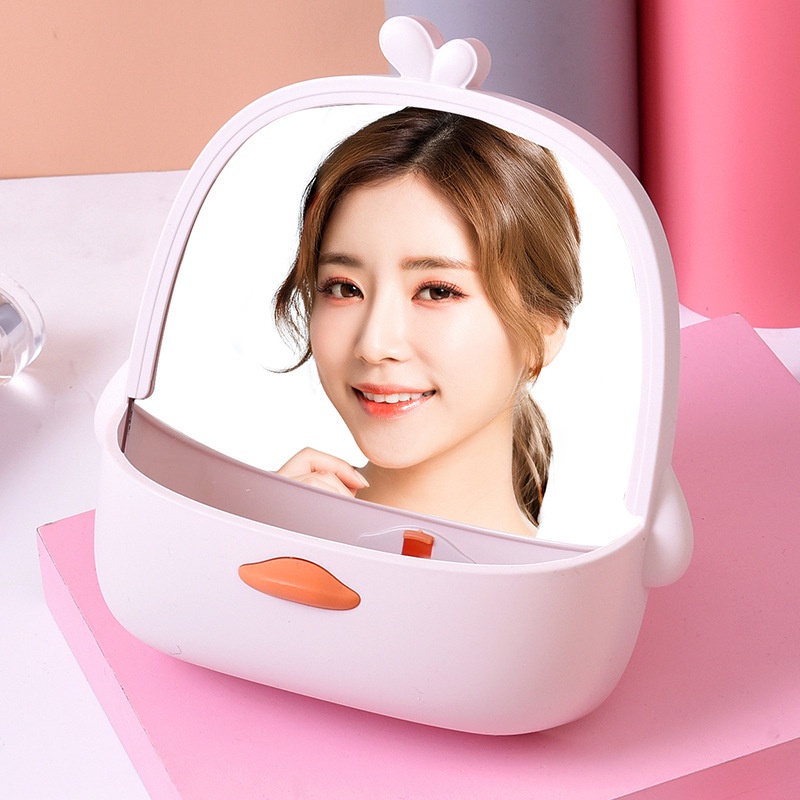 MVP2720 Gương để bàn trang điểm có khay yellow Ducky